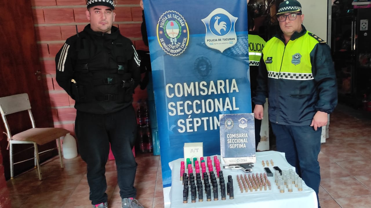 Tras un allanamiento secuestran una pistola y más de 140 municiones