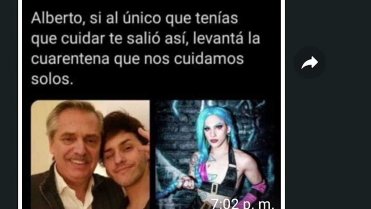 Estanislao Fernández furioso por un meme sobre su sexualidad