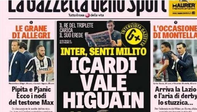 Diego Milito: Icardi vale lo mismo que Higuaín