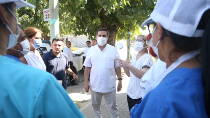 Medina Ruiz visitó el operativo de control focal de dengue 