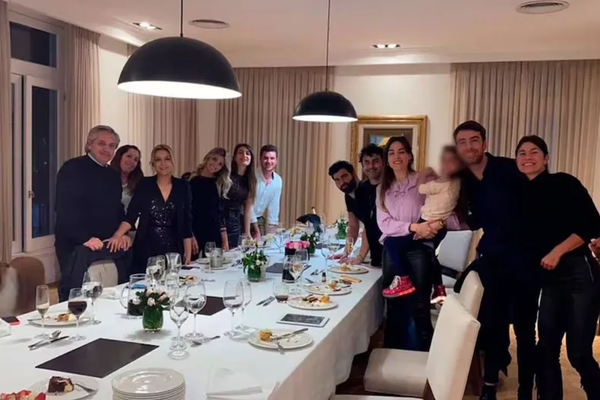 Alberto Fernández, Fabiola Yañez y el cumpleaños en Olivos. (Foto: C5N)