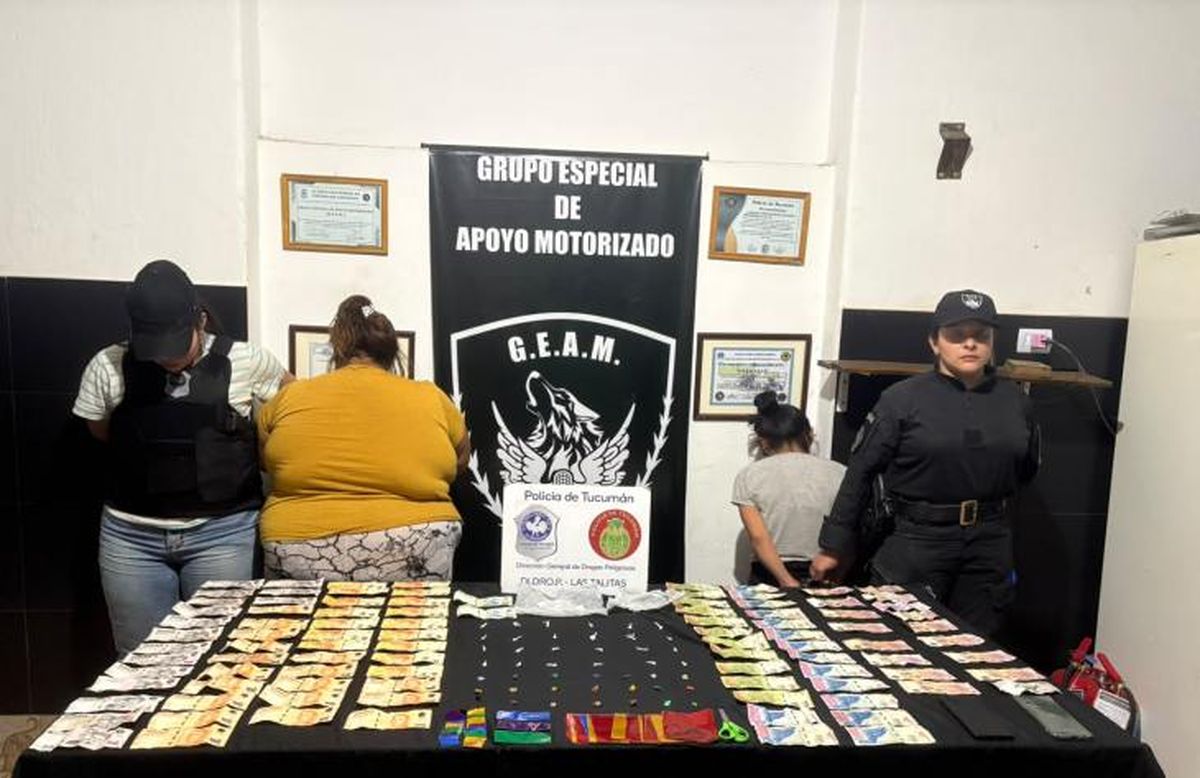 Dos mujeres fueron aprehendidas en un procedimiento por narcomenudeo