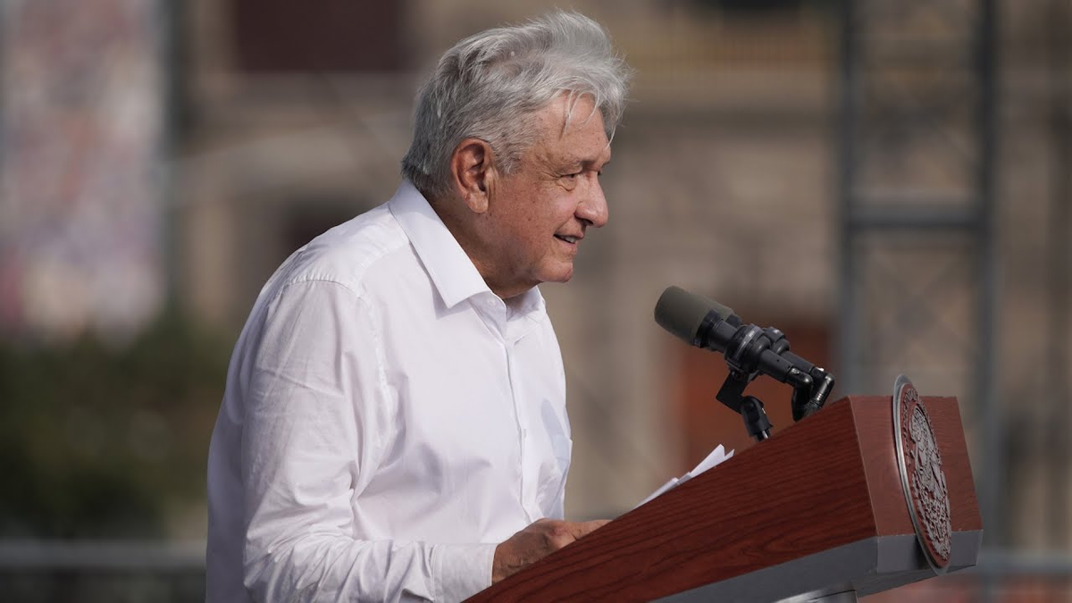López Obrador celebró su cuarto año de gobierno con una marcha