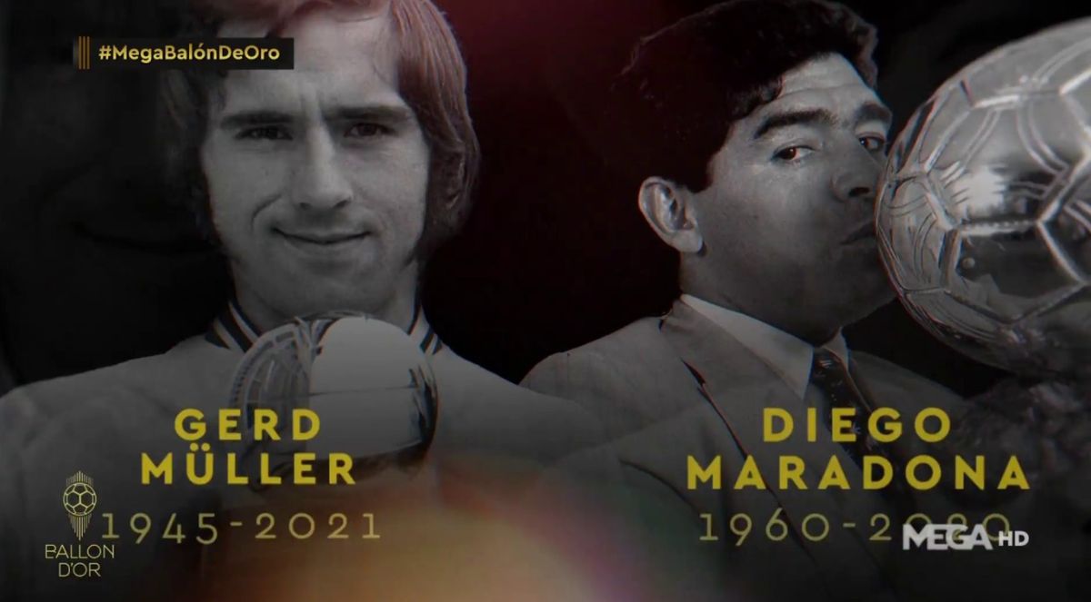 El homenaje a Diego Maradona en la gala del Balón de Oro