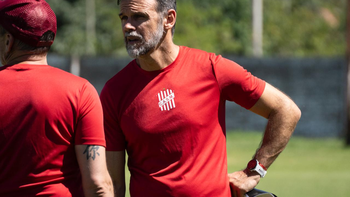 La primera práctica Andrés Yllana con el plantel