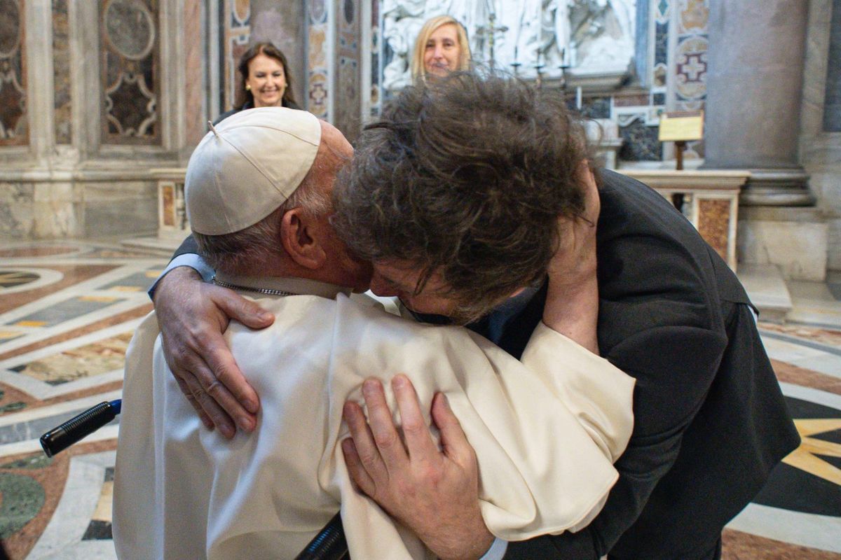 El Papa Francisco y Javier Milei tuvieron su primer encuentro público