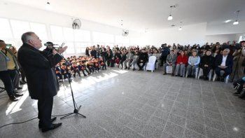 Jaldo inauguró la nueva escuela de nivel inicial de El Chañar