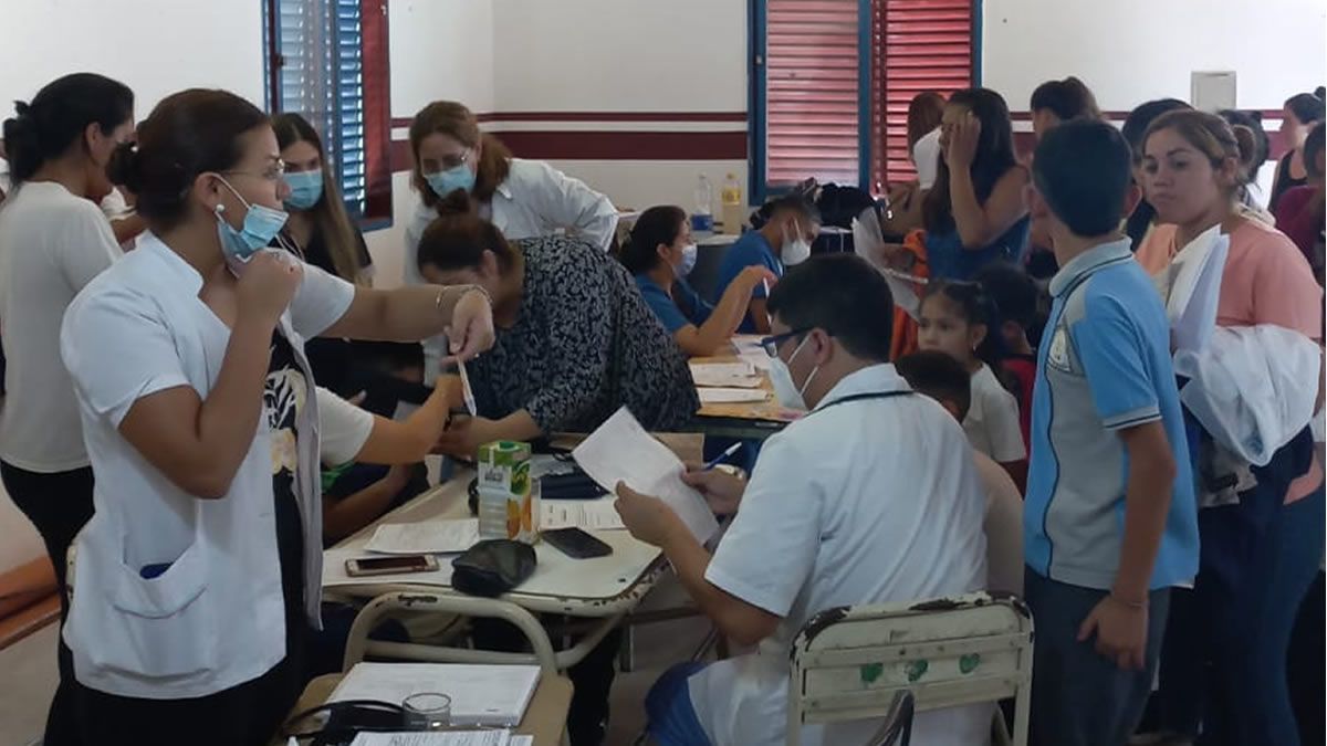 San Pedro: Completaron 110 fichas médicas de ingreso escolar