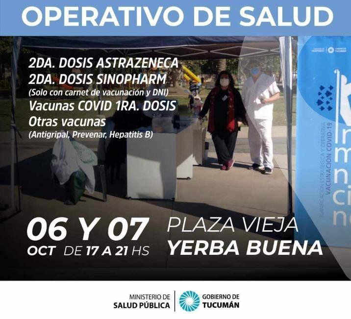 Operativo de Salud en Yerba Buena. 