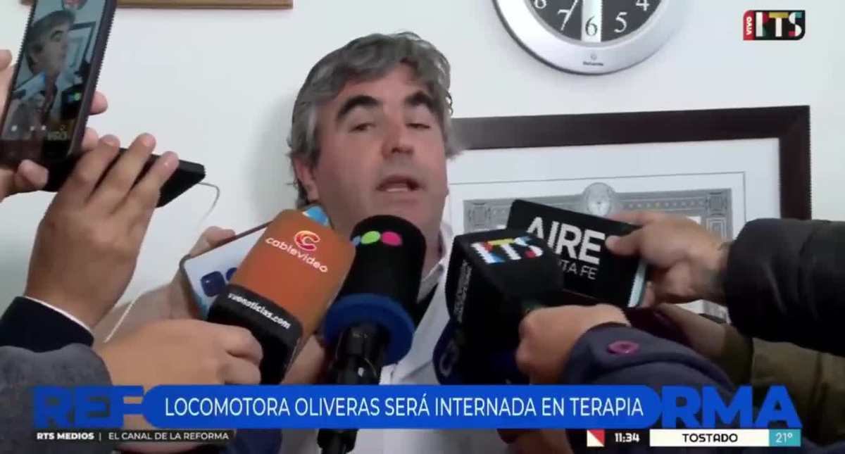 Internaron de urgencia a “Locomotora” Oliveras tras sufrir un ACV y estará ausente en la convención constituyente. Foto: Radio Mitre