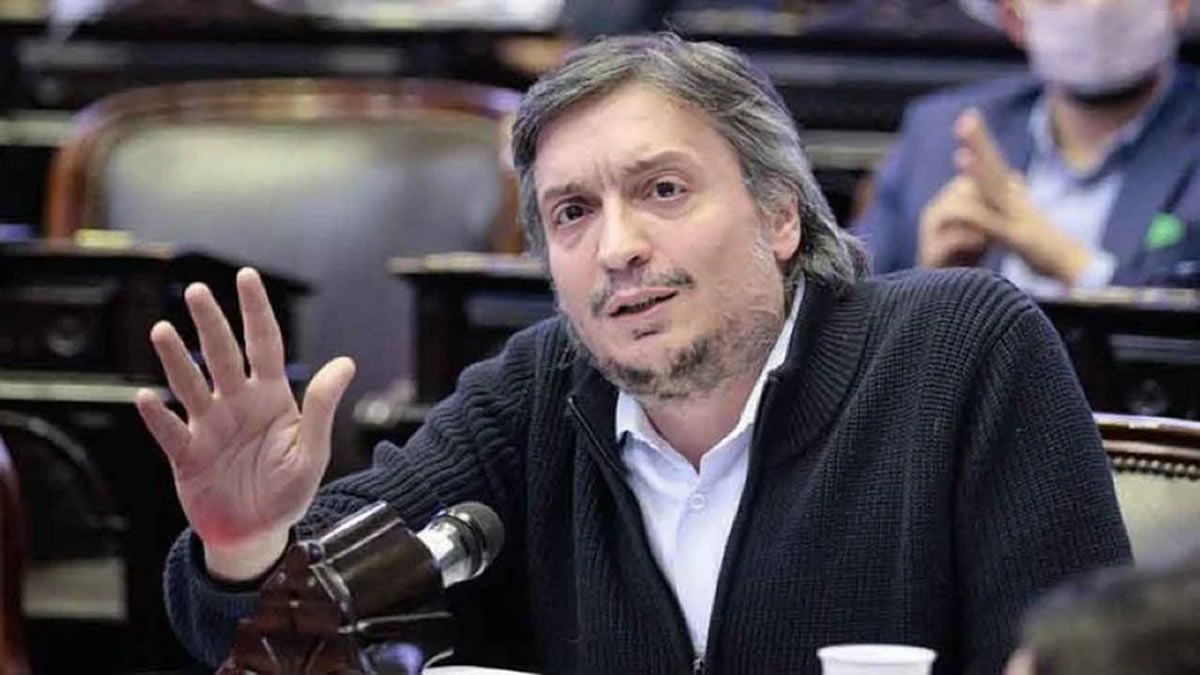 Máximo Kirchner criticó a Martín Guzmán por el programa económico