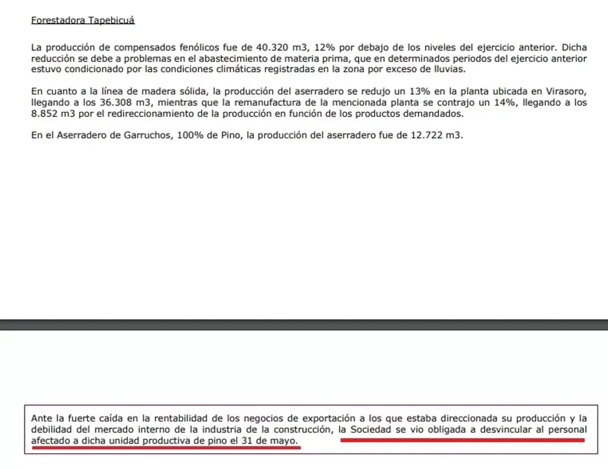 El aserradero San Charbel est&aacute; situado en la localidad de Garruchos, Corrientes, sobre la ruta provincial 94, que pocos kil&oacute;metros despu&eacute;s, al ingresar a Misiones, se convierte en la ruta provincial 2. (Foto: Noticias Argentinas) &nbsp;