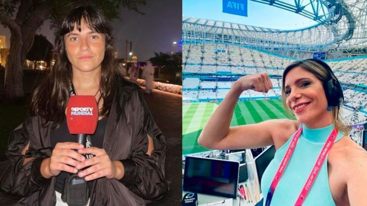 Dos mujeres hicieron historia en una transmisión del Mundial