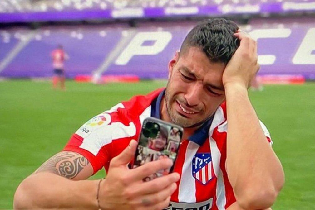 La emoción de Luis Suárez, tras el título del Atlético