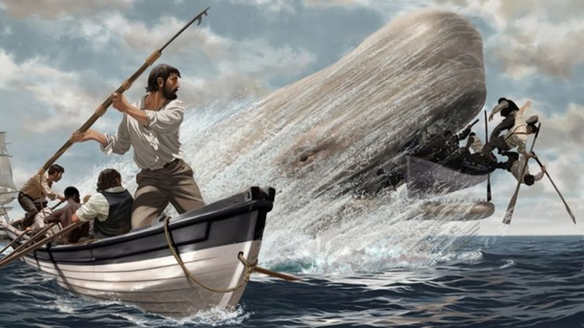 MONTE DE PALAVRAS: MOBY DICK, Herman Melville (1851) - como pescar baleia e  empatar a vida
