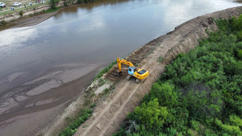 La Madrid: advierten a los vecinos por posible desborde del Río Marapa