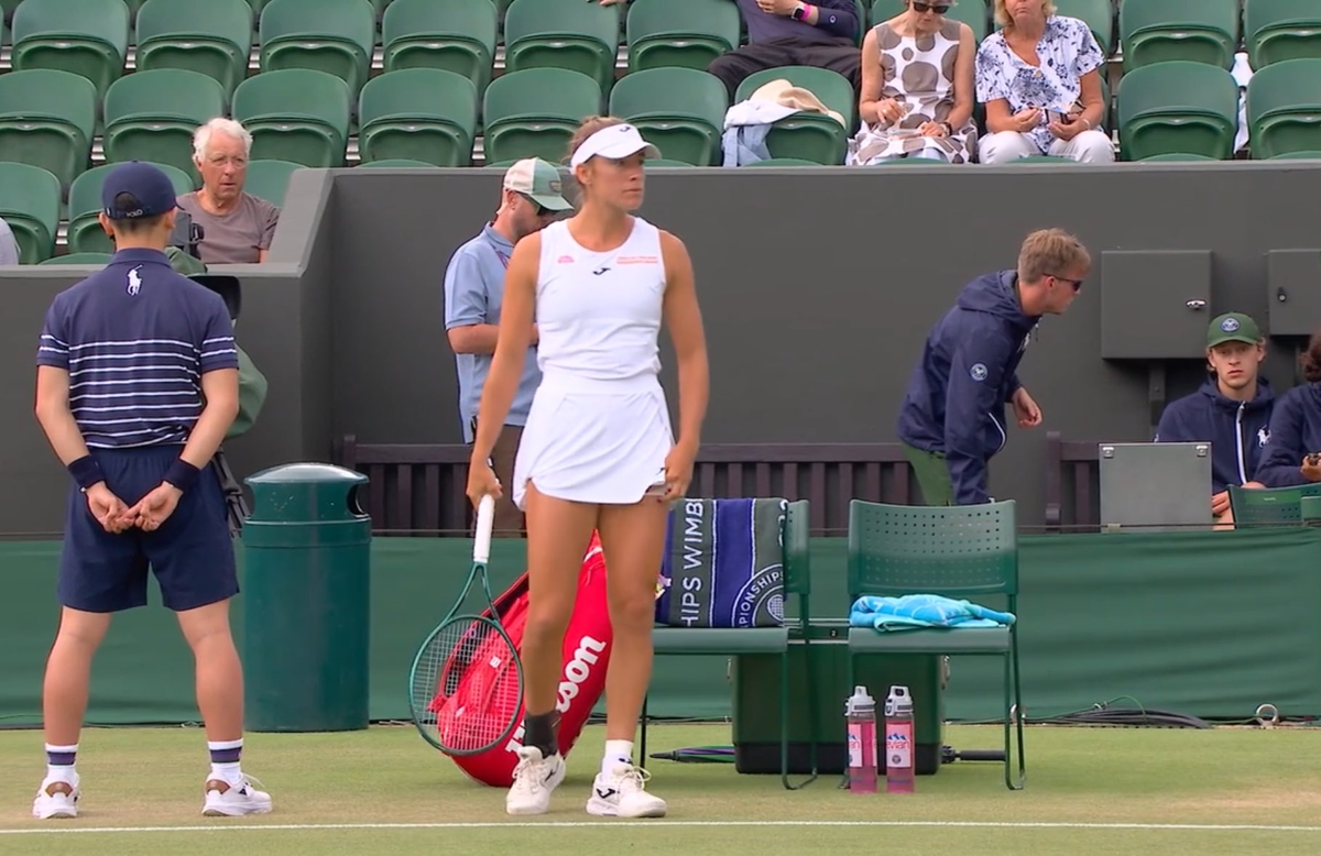 Solana Sierra se despidió de Wimbledon con una actuación histórica