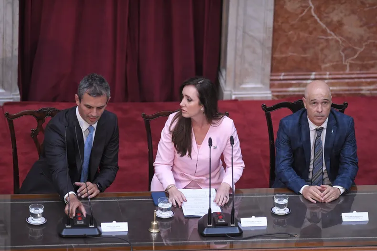 Menem y Villarruel fueron notificados del ingreso del DNU al Congreso. Foto: C5N Menem y Villarruel fueron notificados del ingreso del DNU al Congreso. Foto: C5N