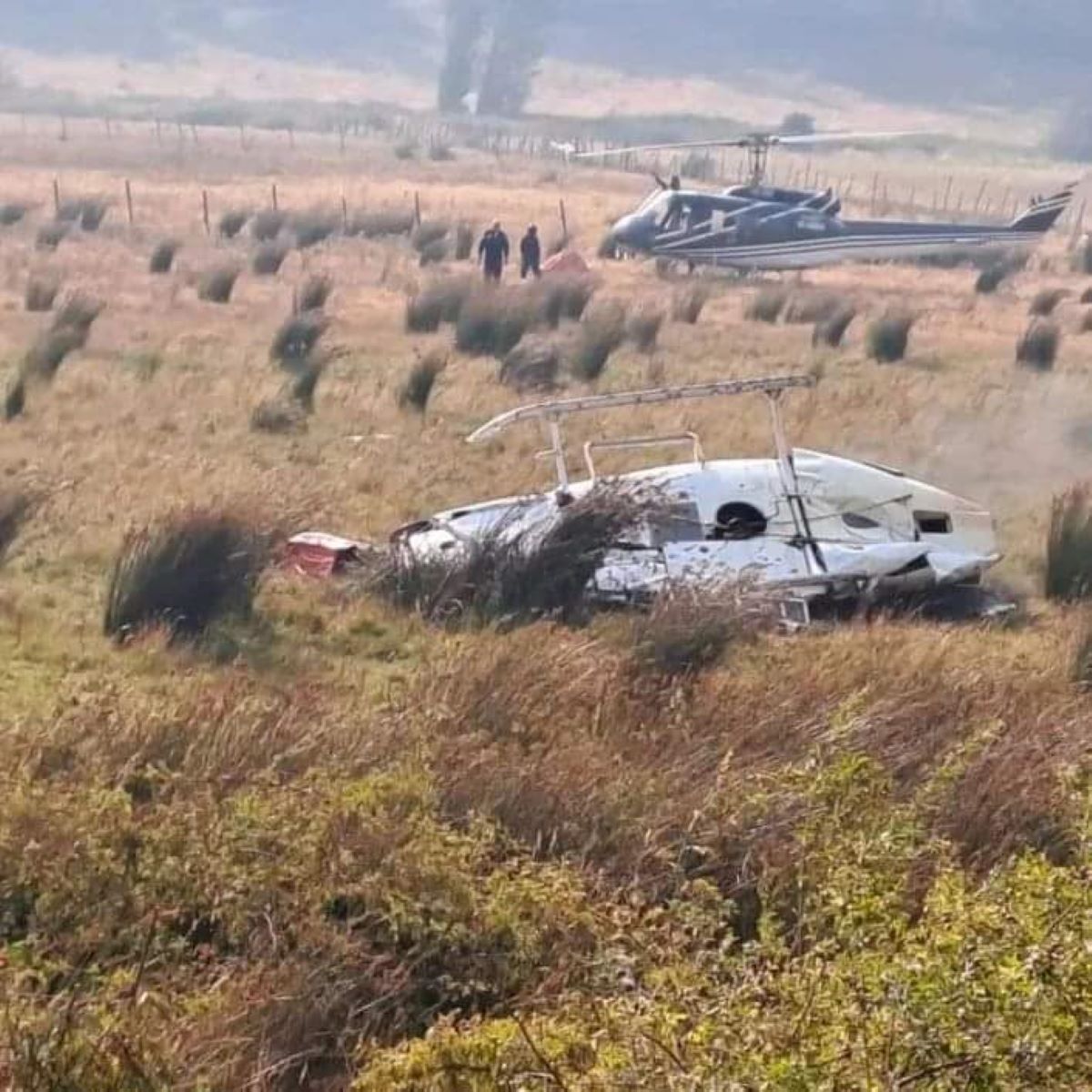 Chile: un helicóptero cayó mientras combatía un incendio