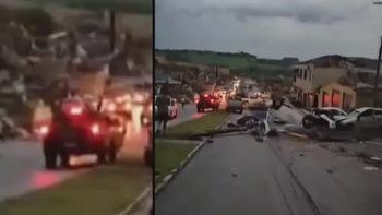 Varios tornados provocaron destrozos en Misiones y en el sur de Brasil