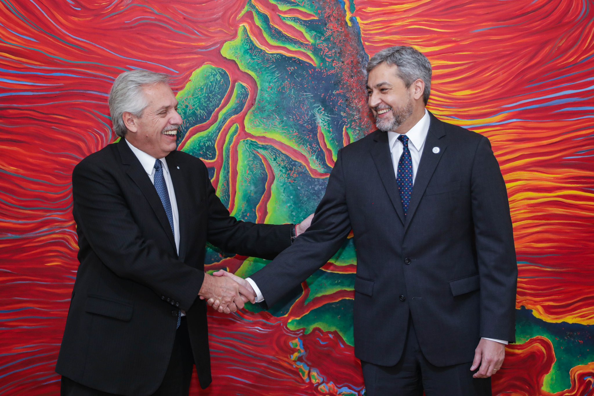 Alberto y Abdo acordaron fortalecer la agenda bilateral y el MERCOSUR