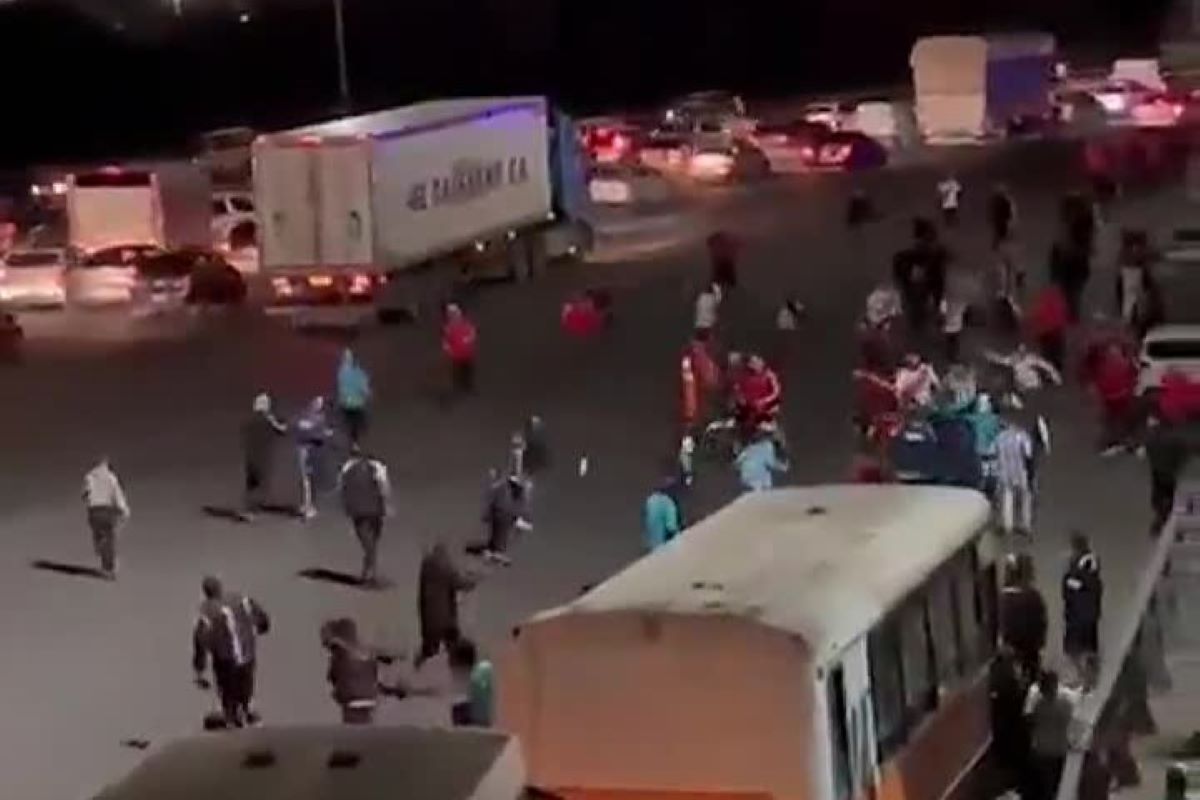 Batalla campal entre hinchas de River y Racing