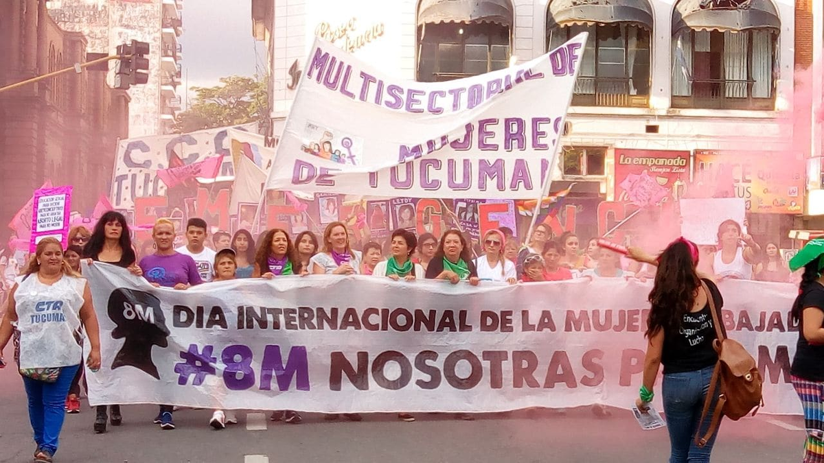 8M: Las consignas de la Multisectorial de Mujeres de Tucumán