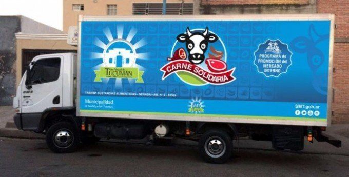 Tres camiones del programa “Carne Solidaria” recorrerán la Capital este lunes