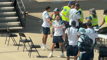 Registran a Messi y a la Selección Argentina en el aeropuerto de Miami