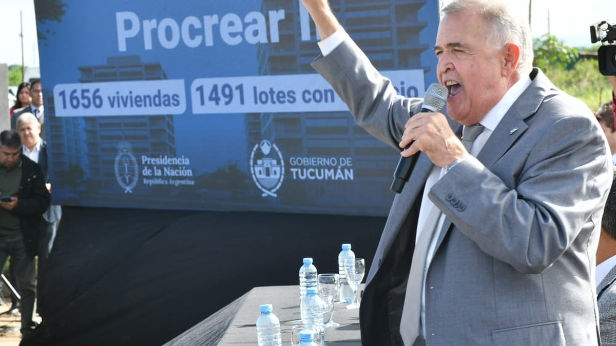 Jaldo encabezará el reinicio de obras del Procrear Tucumán