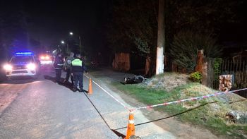 El Bracho: un motociclista murió tras chocar contra un poste de alumbrado