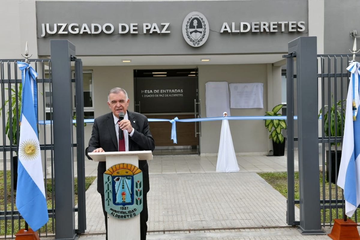 Osvaldo Jaldo inauguró el nuevo Juzgado de Paz en Alderetes
