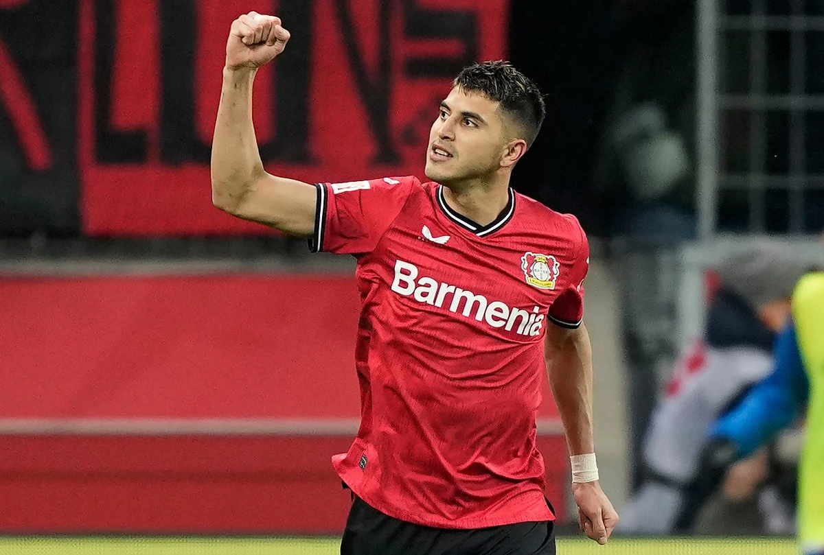 El tucumano Palacios marcó dos goles para el Leverkusen