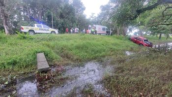 Se accidentó un sacerdote en la ruta nacional 157