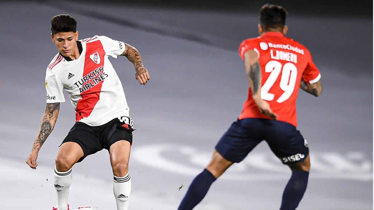 Independiente y River están igualando 1 a 1