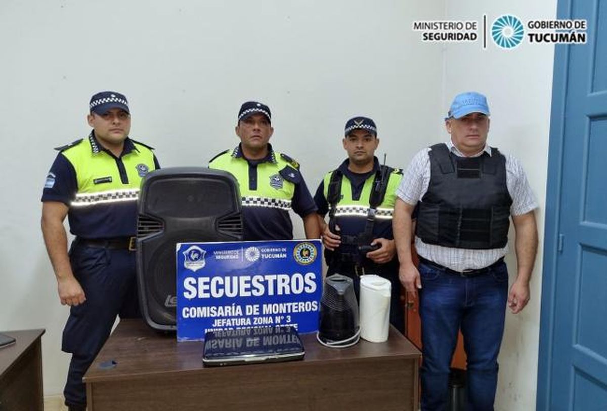 Recuperan elementos robados del Concejo Deliberante de Monteros