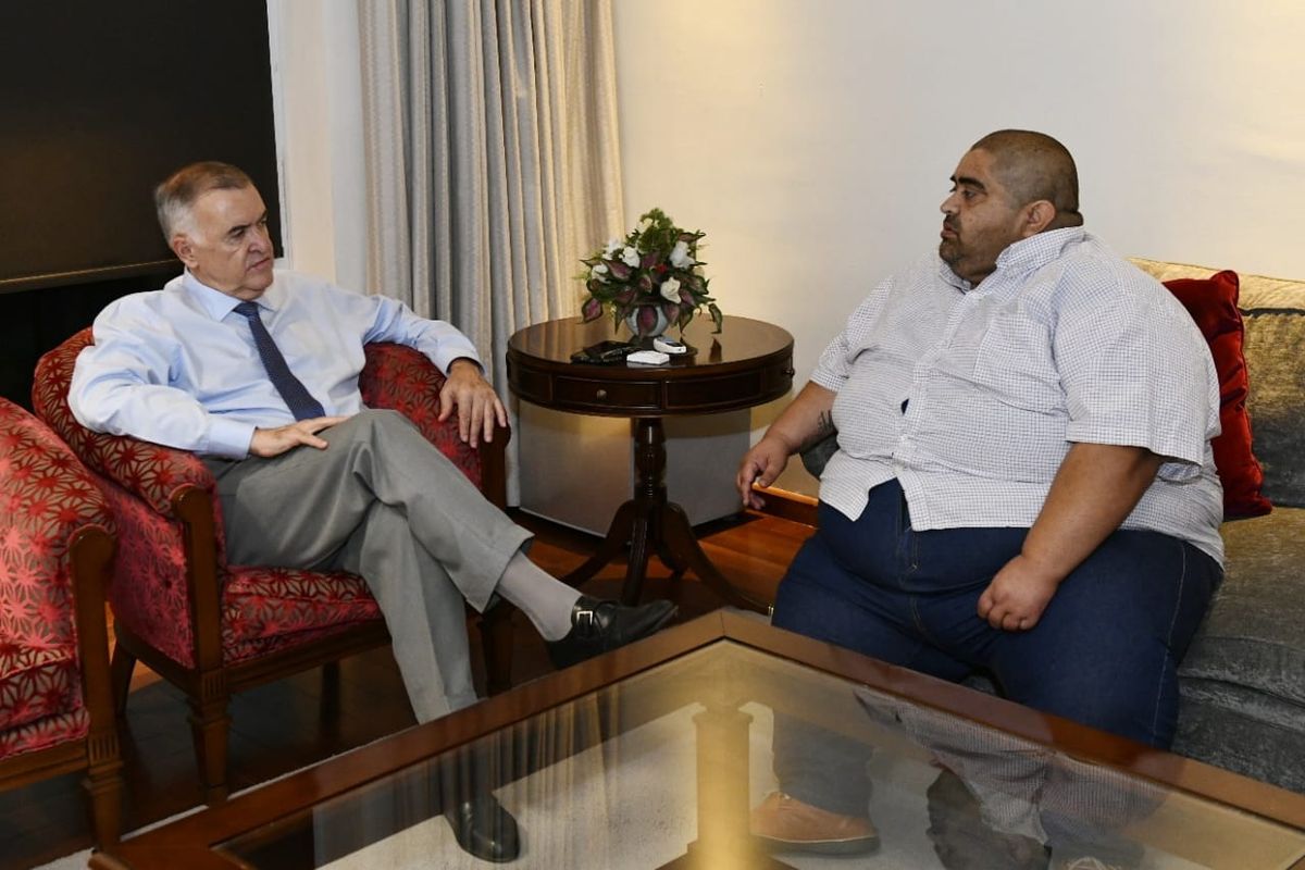 Jaldo se reunió con el dirigente barrial, José Décima