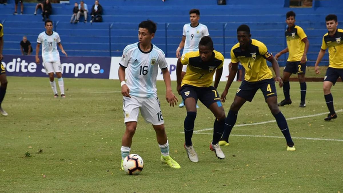 Sudamericano Sub 15 Argentina empató 1 a 1 ante Ecuador