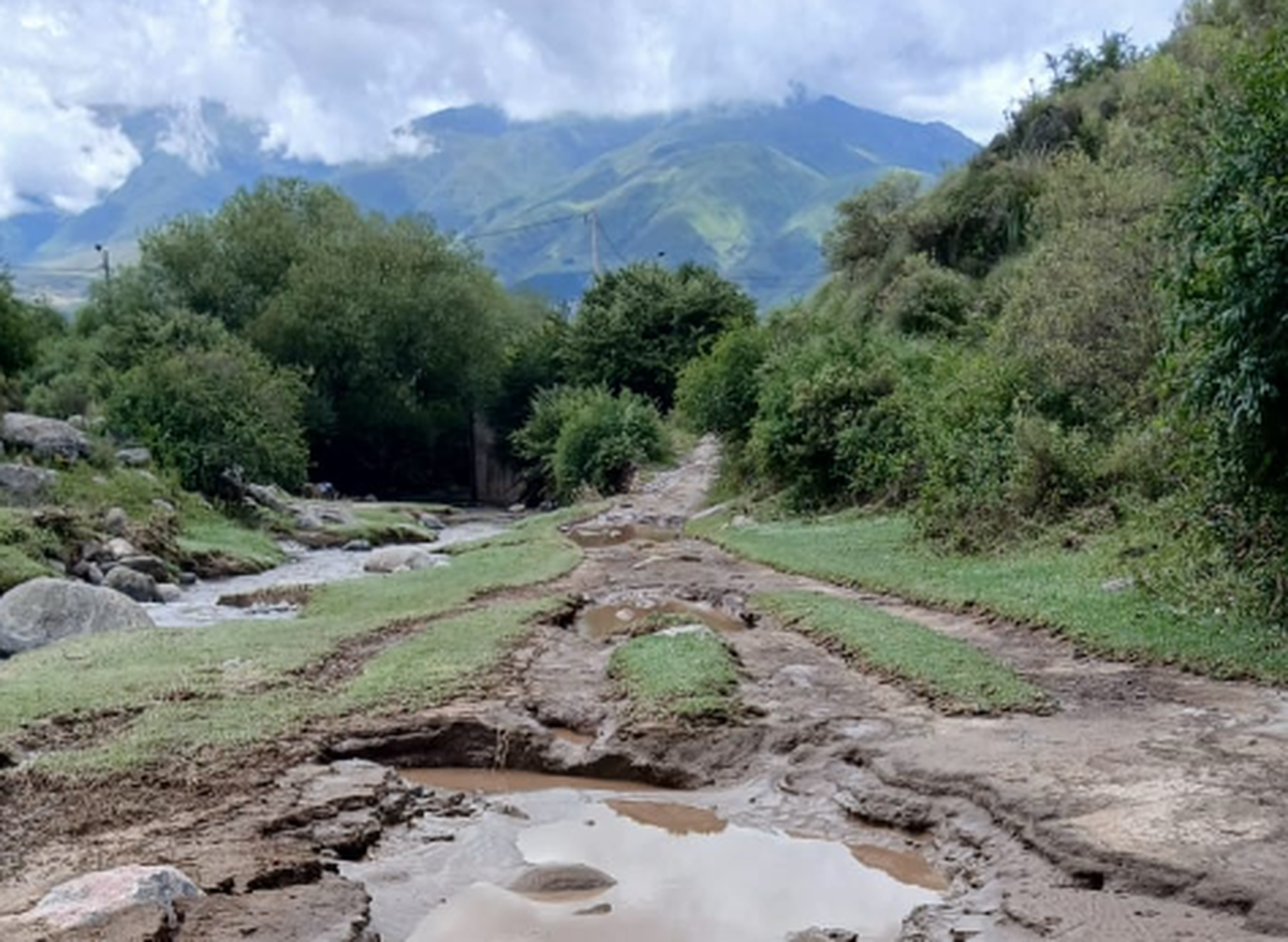 Tafí del Valle: Cayó muchísima cantidad de agua e hizo desastres