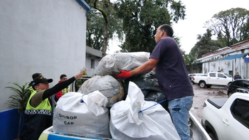 La Policía trasladó 300 kilos de marihuana para su incineración