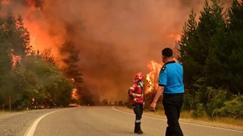 Incendio forestal en Chubut: cortan la Ruta 40 por avance del fuego