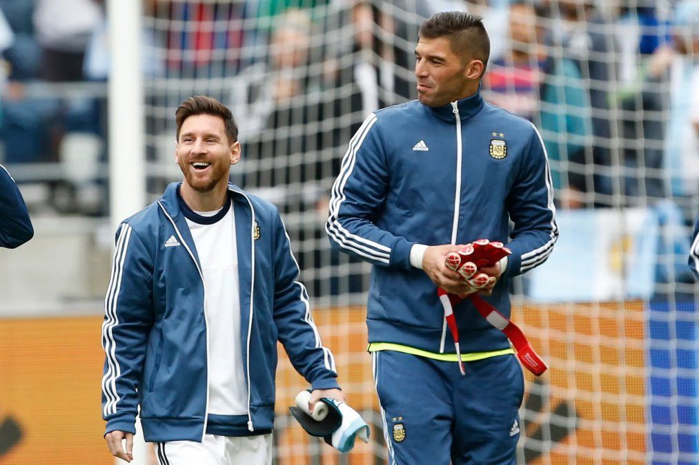 Andújar y Messi hicieron una gran amistad en la Selección Argentina. 