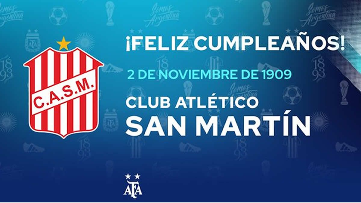 Atlético, la AFA y otros clubes saludaron a San Martín