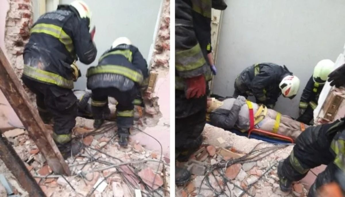 Se derrumbó una obra en Caballito: hay tres heridos