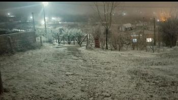 Las nevadas llegaron a Tafí del Valle: 