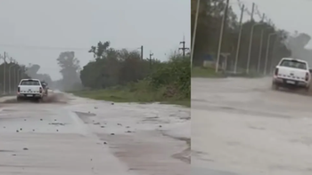 Ruta 38: intensas lluvias complican el tránsito en el sur