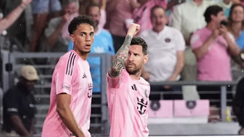 El golazo de cabeza de Lionel Messi en el estreno del estadio del Inter Miami