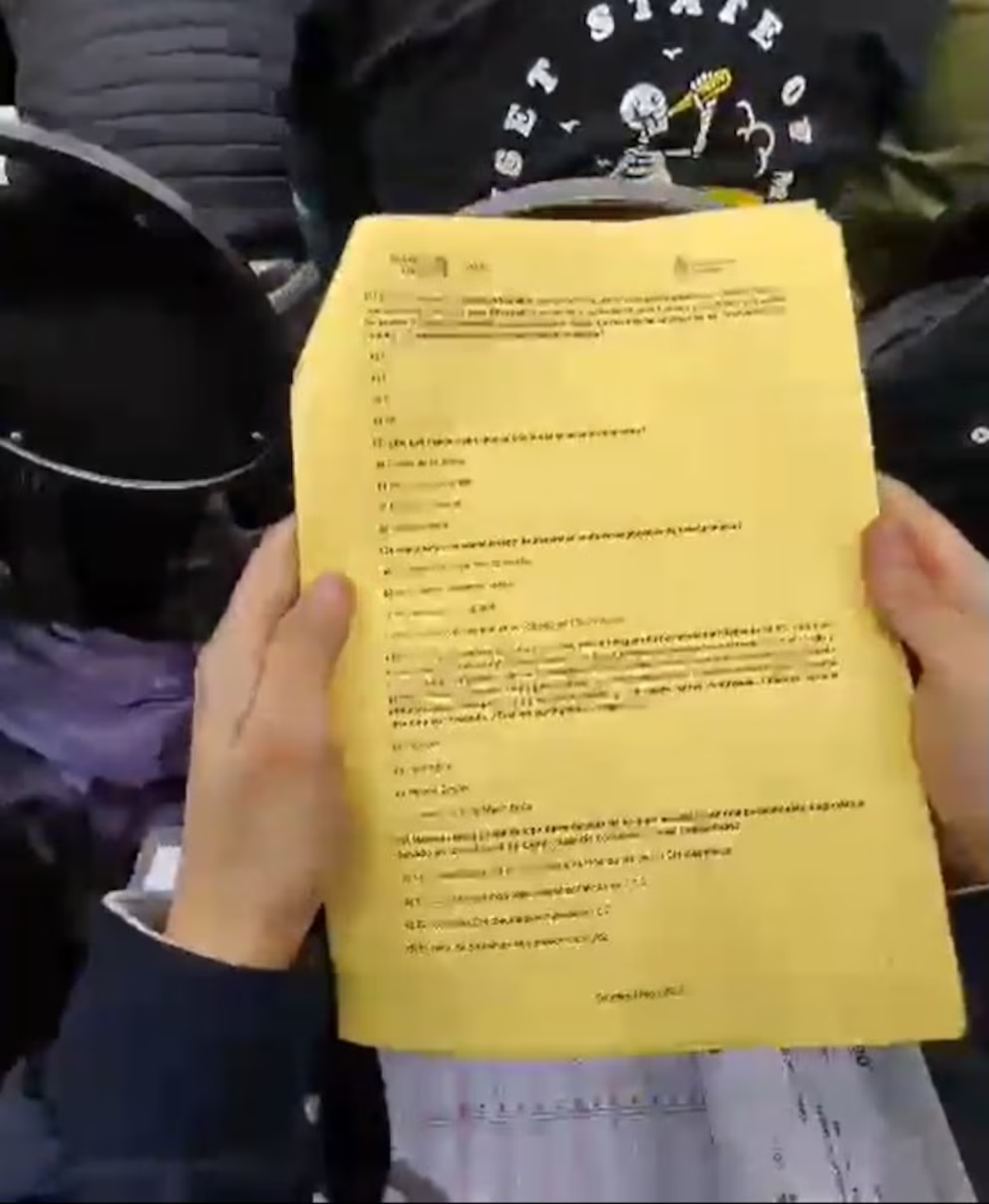 Una de las im&aacute;genes que detect&oacute; el Ministerio de Salud sobre el examen.