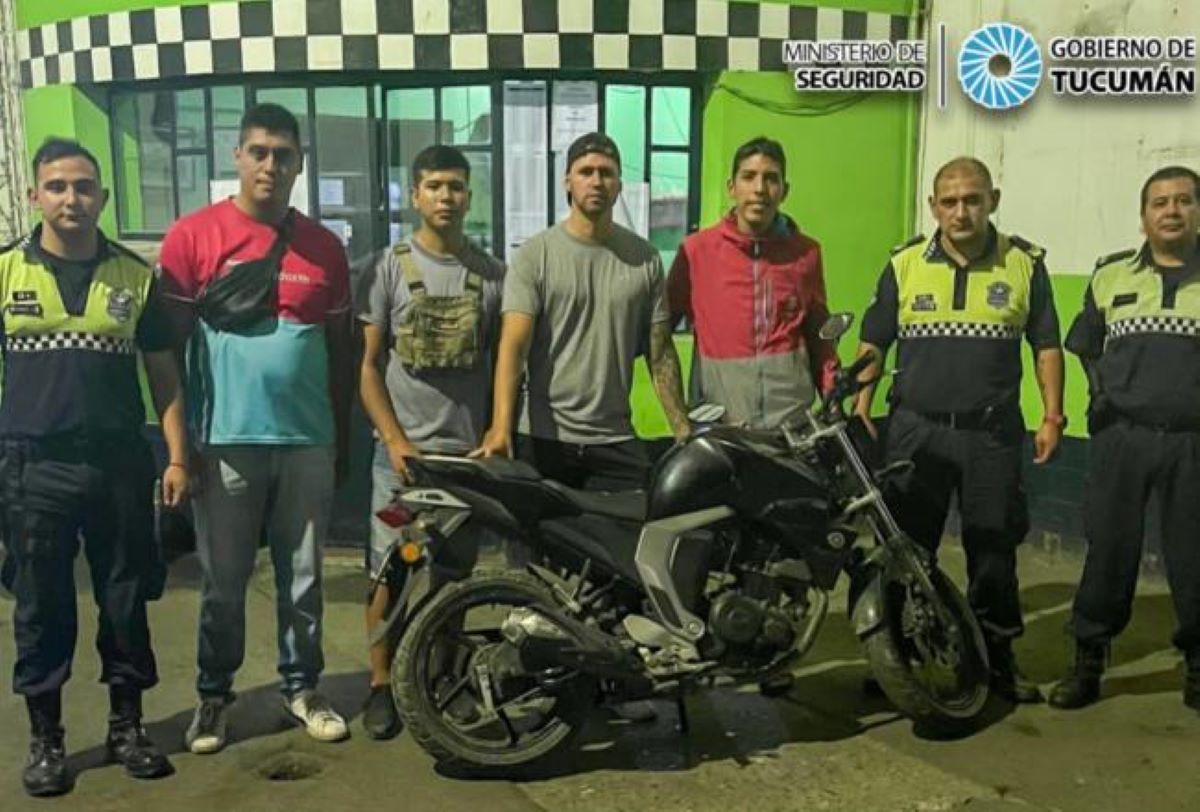 La policía recuperó la moto que le habían robado a un repartidor