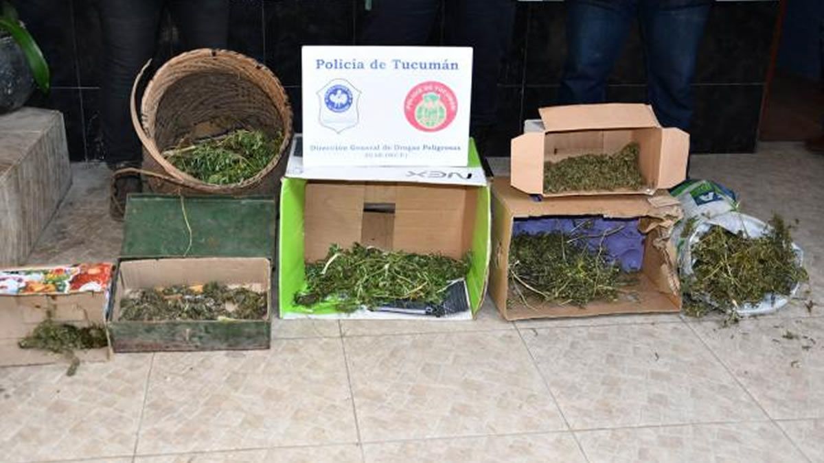 Villa Luján: Secuestraron más de un kilo de marihuana